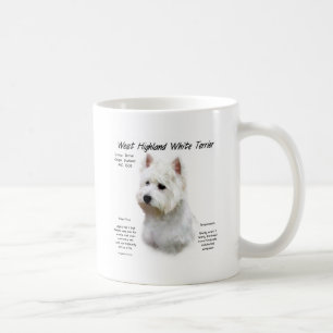 Westhochland-weißes Terrier-Geschichtsentwurf Kaffeetasse