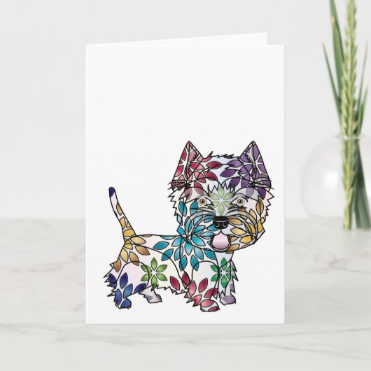 Westhochland-weißes Terrier-Gruß-Karte Karte (Vorderseite)