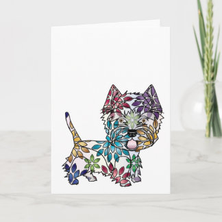 Westhochland-weißes Terrier-Gruß-Karte Karte