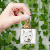 Westhochland-weißes Terrier-Hund Schlüsselanhänger (Hand)