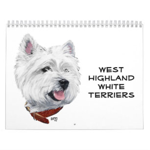 Westhochland-weißes Terrier-KALENDER Kalender