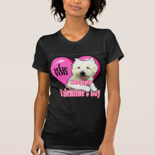 Westhochland-weißes Terrier-Valentinsgrüße T-Shirt