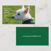 Westhochland-weißes Terrier-Visitenkarten Visitenkarte (Vorne/Hinten)