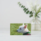 Westhochland-weißes Terrier-Visitenkarten Visitenkarte (Stehend Vorderseite)