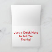 Westhochland weißes Terrier Westie Dankeskarte (Innenseite)