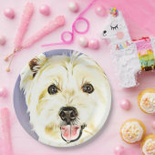 Westhochland weißes Terrier, Westie, Hund, Welpe Pappteller (Party)