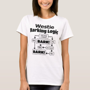 Westie Abstreifenlogik T-Shirt