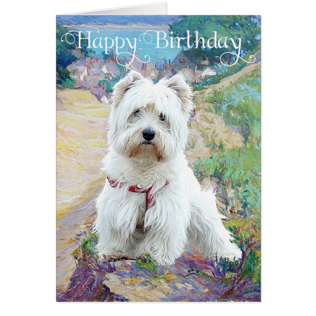 Westie an der Küste (Vorne)