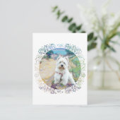 Westie an der Küste Postkarte (Stehend Vorderseite)
