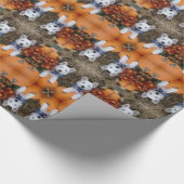 Westie and Pumpkin Geschenkpapier (Ecke)