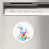 Westie Angel Blocks Magnet (In Situ (Geschirrspüler))