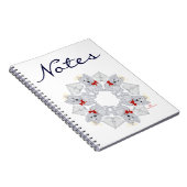 Westie Angel Snowflake Notizblock (Rechte Seite)