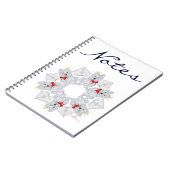 Westie Angel Snowflake Notizblock (Linke Seite)