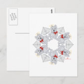 Westie Angel Snowflake Postkarte (Vorne/Hinten)
