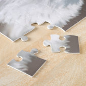 WESTIE AUF TAUPE PUZZLE (Seite)