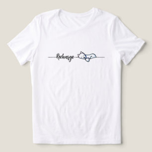 Westie aufladen Tri-Blend shirt