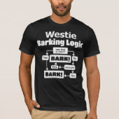 Westie Barking Logic T-Shirt (Vorderseite)