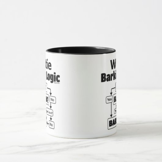 Westie Barking Logic Tasse (Zentrum)