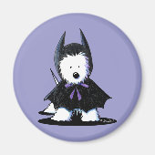 Westie Batdog Magnet (Vorne)