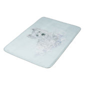 Westie Bath Time Badematte (Schrägansicht)