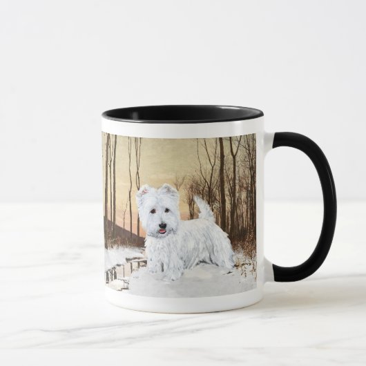 Westie bei Twilight Tasse (Rechts)