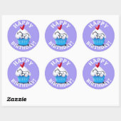 Westie BIRTHDAY KiniArt Stickers (Blatt)