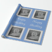 Westie Birthday Wrapping Paper Geschenkpapier (Ungerollt)