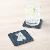 Westie Black Watch Tartan Untersetzer (Rechte Seite)