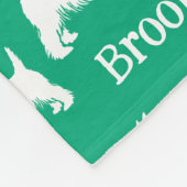 Westie Blanket Personalisiert West Highland Terrie Fleecedecke (Ecke)