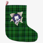 Westie BLAST Christmas Strumpf Großer Weihnachtsstrumpf (Vorderseite)