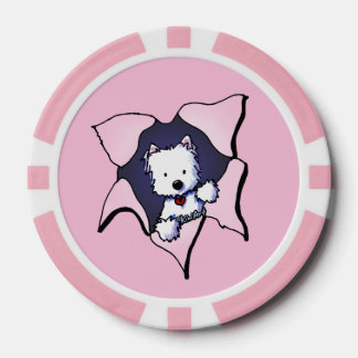 Westie BLAST Pink Poker Chips