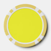 Westie BLAST Yellow Poker Chips (Rückseite)