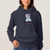 Westie Blossom Hoodie (Vorderseite)