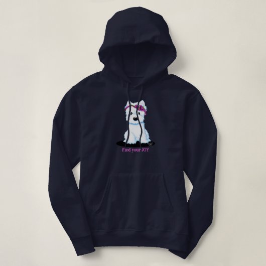 Westie Blossom Hoodie (Design vorne)