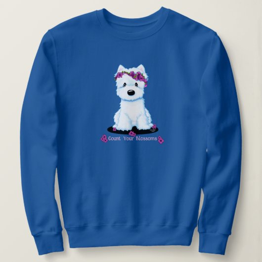 Westie Blossom Sweatshirt (Design vorne)