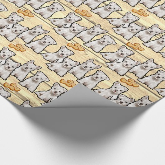Westie-Boards Geschenkpapier Packpapier (Ecke)
