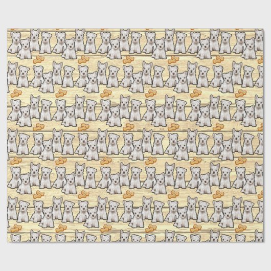 Westie-Boards Geschenkpapier Packpapier (Flach)