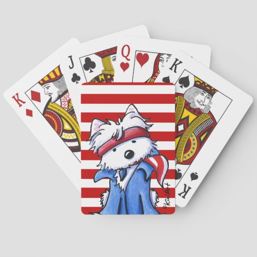 Westie Boss Playing Cards Spielkarten (Rückseite)