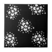 Westie Bouquet Tile Fliese (Vorderseite)