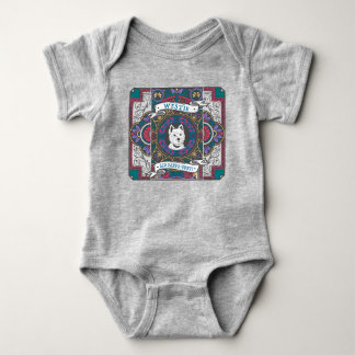 Westie-Buntglas "Klein aber stark" Baby Strampler