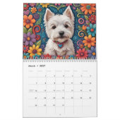 Westie Calendar 2024 Kalender (Mär 2027)