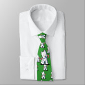 Westie Candy Cane Army Neck Tie Krawatte (Gebunden)