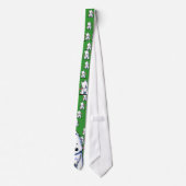Westie Candy Cane Army Neck Tie Krawatte (Rückseite)