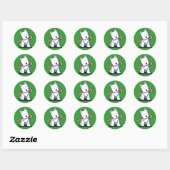 Westie Candy Cane Süsse Stickers (Blatt)