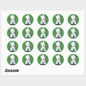 Westie Candycane Süsse KiniArt Stickers (Blatt)