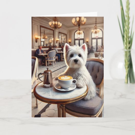 Westie Card - Leere Innenseite Karte (Vorderseite)