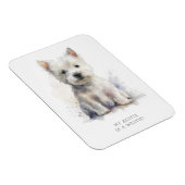 Westie Cheeky Gift Magnet (Rechte Seite)
