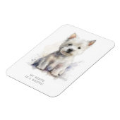 Westie Cheeky Gift Magnet (Linke Seite)