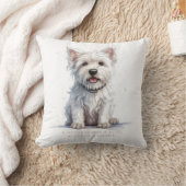Westie Cheeky Niedlich Personalisiert Kissen (Decke)