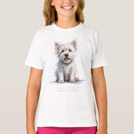 Westie Cheeky Niedlich Personalisiert T-Shirt